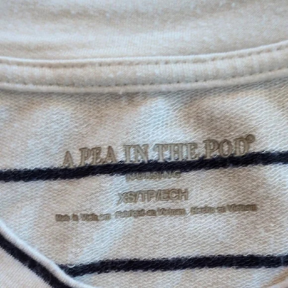 Set of Three Nursing T-Shirts - Striped, Gray, Green - Picture 3 of 4